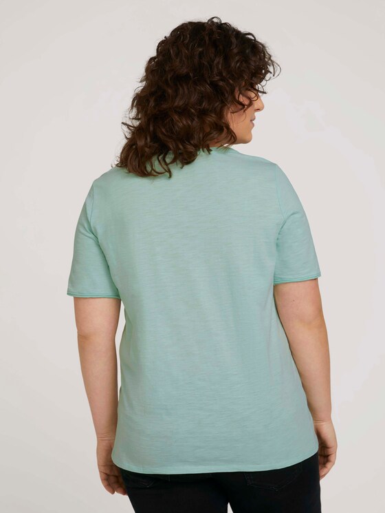 Print T-Shirt mit Bio-Baumwolle - Frauen - pale mint Print T-Shirt mit Bio-Baumwolle - Frauen - pale mint - 2 - My True Me
