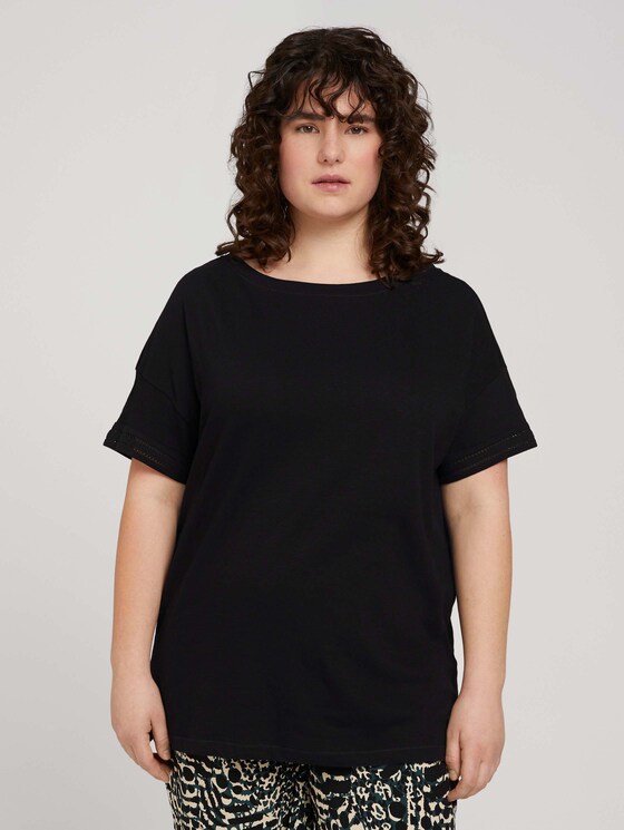 T-Shirt mit Bio-Baumwolle - Frauen - deep black T-Shirt mit Bio-Baumwolle - Frauen - deep black - 1 - My True Me