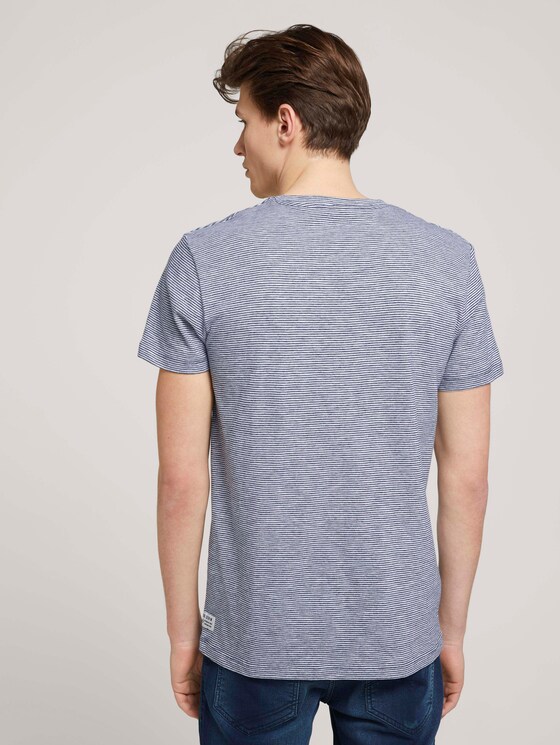 gestreiftes T-Shirt - Männer - navy white yd melange stripe gestreiftes T-Shirt - Männer - navy white yd melange stripe - 2 - TOM TAILOR Denim
