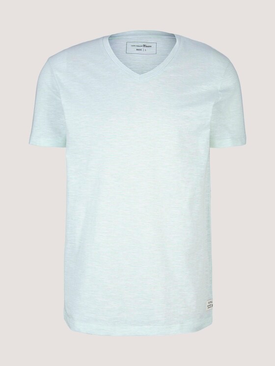 gestreiftes T-Shirt - Männer - mint white yd melange stripe gestreiftes T-Shirt - Männer - mint white yd melange stripe - 7 - TOM TAILOR Denim