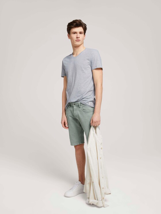 gestreiftes T-Shirt - Männer - olive white yd melange stripe gestreiftes T-Shirt - Männer - olive white yd melange stripe - 3 - TOM TAILOR Denim