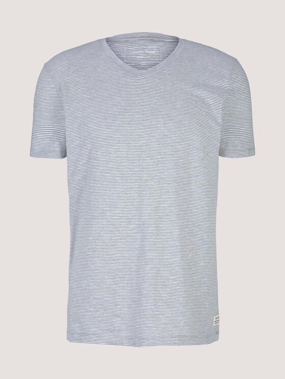 gestreiftes T-Shirt - Männer - olive white yd melange stripe gestreiftes T-Shirt - Männer - olive white yd melange stripe - 7 - TOM TAILOR Denim