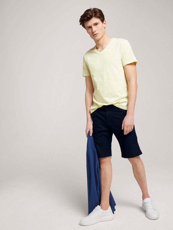 gestreiftes T-Shirt - Männer - yellow white yd melange stripe gestreiftes T-Shirt - Männer - yellow white yd melange stripe - 3 - TOM TAILOR Denim
