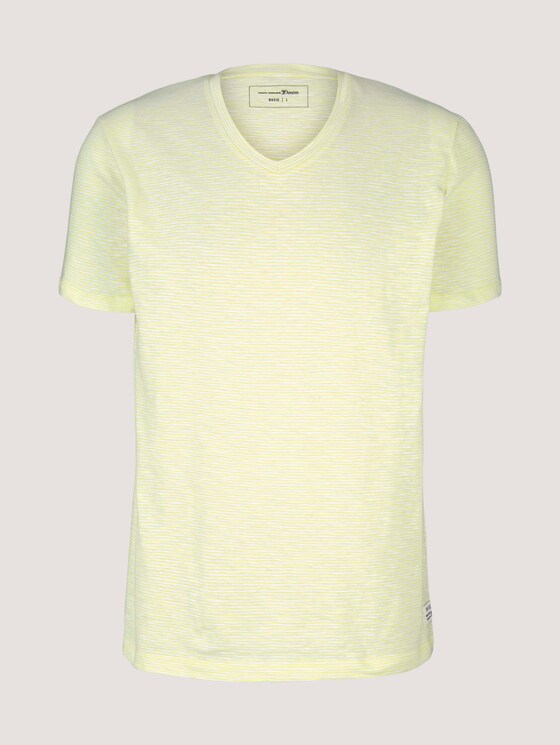 gestreiftes T-Shirt - Männer - yellow white yd melange stripe gestreiftes T-Shirt - Männer - yellow white yd melange stripe - 7 - TOM TAILOR Denim