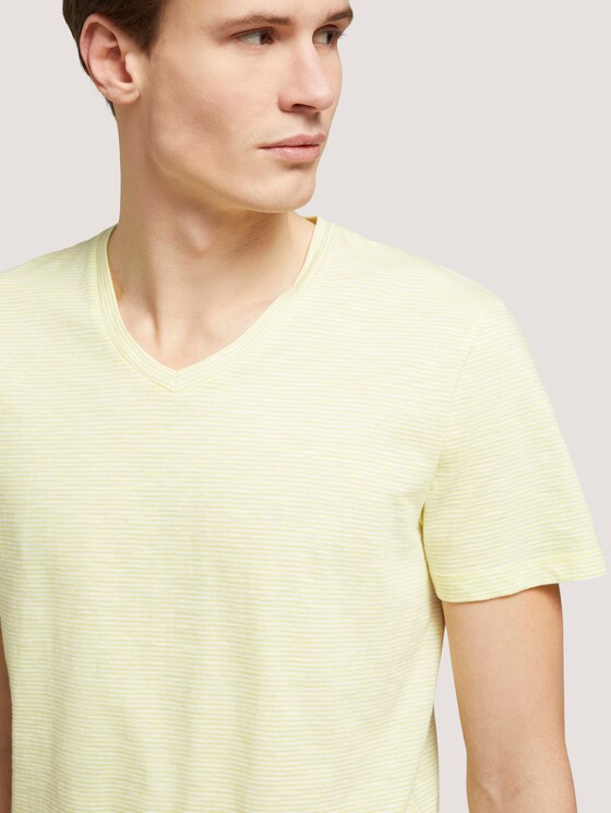 gestreiftes T-Shirt - Männer - yellow white yd melange stripe gestreiftes T-Shirt - Männer - yellow white yd melange stripe - 9 - TOM TAILOR Denim