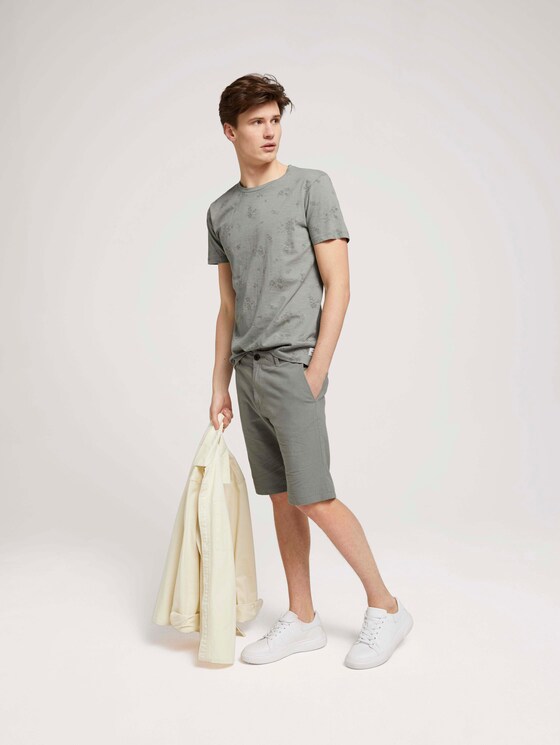 gemustertes T-Shirt mit Bio-Baumwolle - Männer - olive shredded flower print gemustertes T-Shirt mit Bio-Baumwolle - Männer - olive shredded flower print - 3 - TOM TAILOR Denim