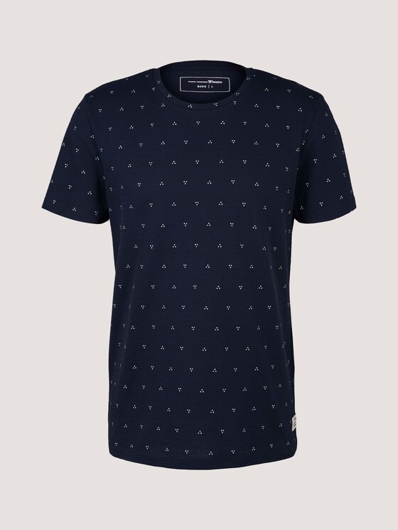 gemustertes T-Shirt - Männer - navy dot triangle print gemustertes T-Shirt - Männer - navy dot triangle print - 7 - TOM TAILOR Denim