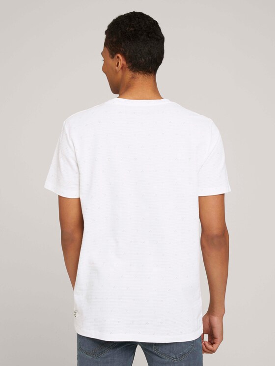 gemustertes T-Shirt - Männer - white dot triangle print gemustertes T-Shirt - Männer - white dot triangle print - 2 - TOM TAILOR Denim