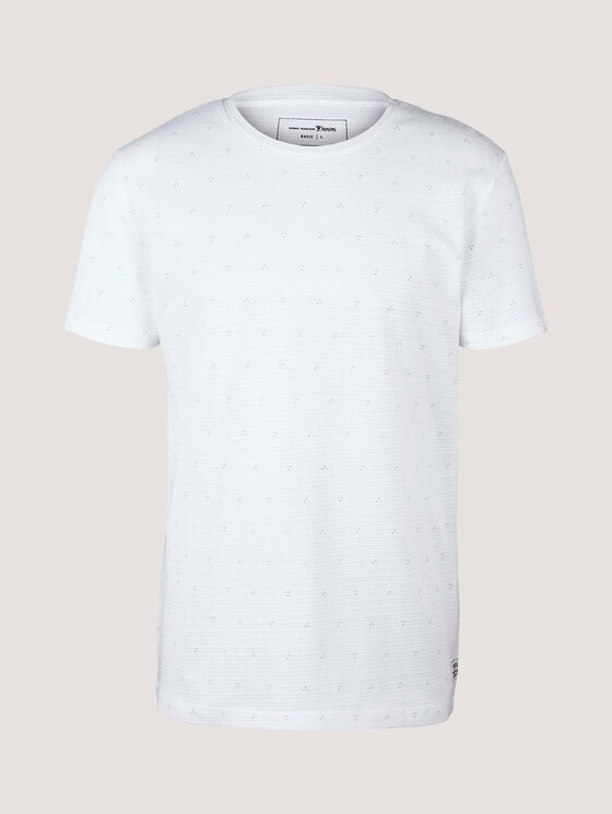 gemustertes T-Shirt - Männer - white dot triangle print gemustertes T-Shirt - Männer - white dot triangle print - 7 - TOM TAILOR Denim