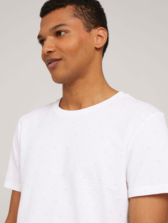 gemustertes T-Shirt - Männer - white dot triangle print gemustertes T-Shirt - Männer - white dot triangle print - 9 - TOM TAILOR Denim