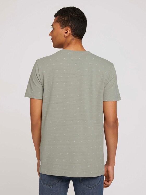 gemustertes T-Shirt - Männer - olive dot triangle print gemustertes T-Shirt - Männer - olive dot triangle print - 2 - TOM TAILOR Denim