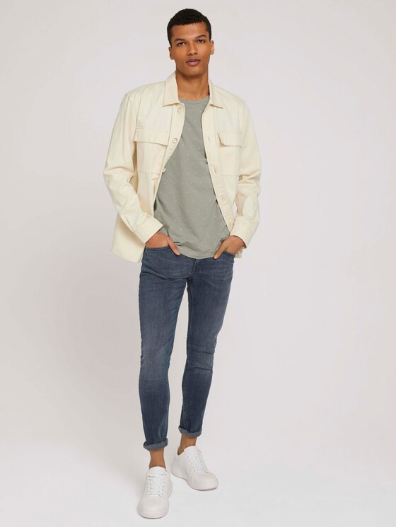 gemustertes T-Shirt - Männer - olive dot triangle print gemustertes T-Shirt - Männer - olive dot triangle print - 3 - TOM TAILOR Denim