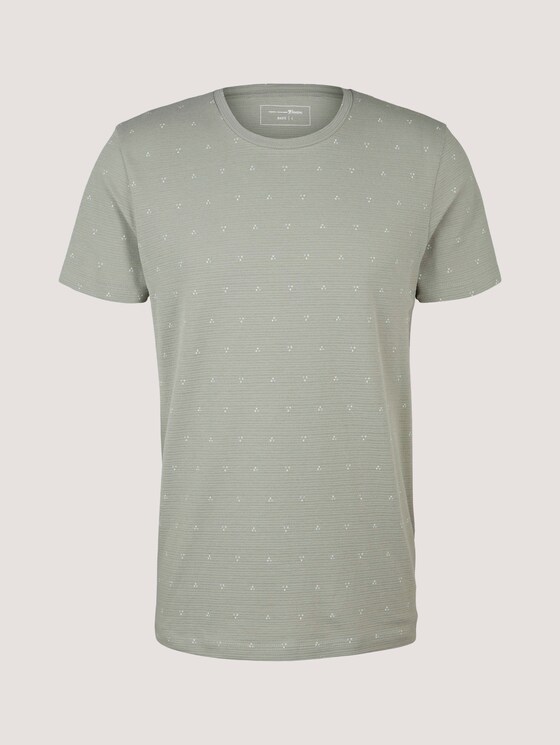 gemustertes T-Shirt - Männer - olive dot triangle print gemustertes T-Shirt - Männer - olive dot triangle print - 7 - TOM TAILOR Denim