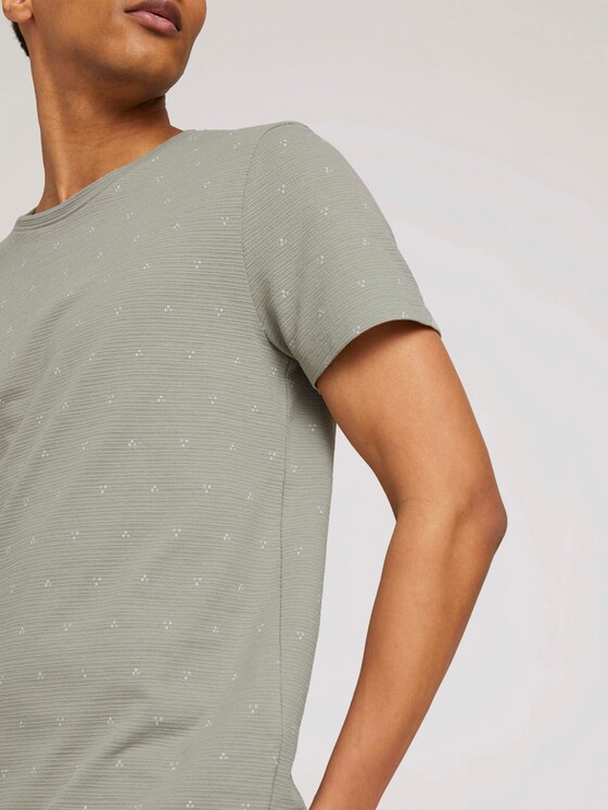 gemustertes T-Shirt - Männer - olive dot triangle print gemustertes T-Shirt - Männer - olive dot triangle print - 9 - TOM TAILOR Denim