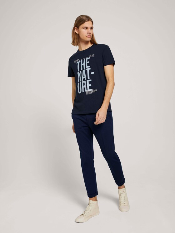 t-shirt with a print - Men - Sky Captain Blue t-shirt with a print - Men - Sky Captain Blue - 3 - TOM TAILOR Denim