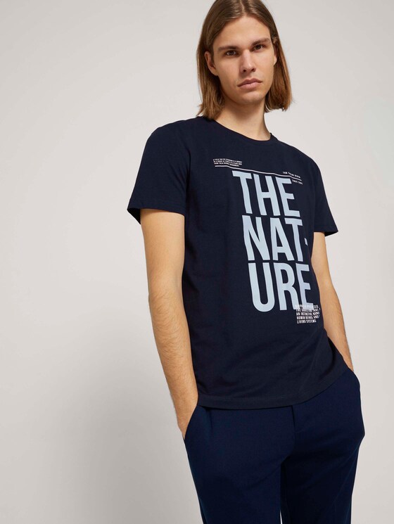 t-shirt with a print - Men - Sky Captain Blue t-shirt with a print - Men - Sky Captain Blue - 5 - TOM TAILOR Denim