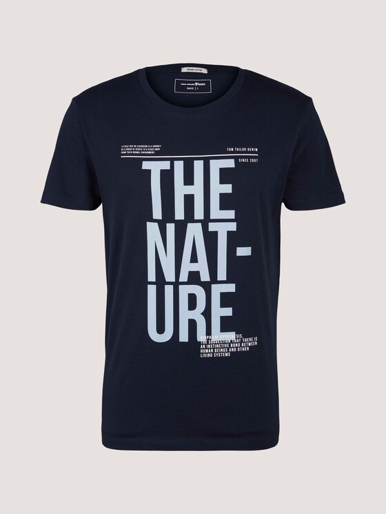 t-shirt with a print - Men - Sky Captain Blue t-shirt with a print - Men - Sky Captain Blue - 7 - TOM TAILOR Denim