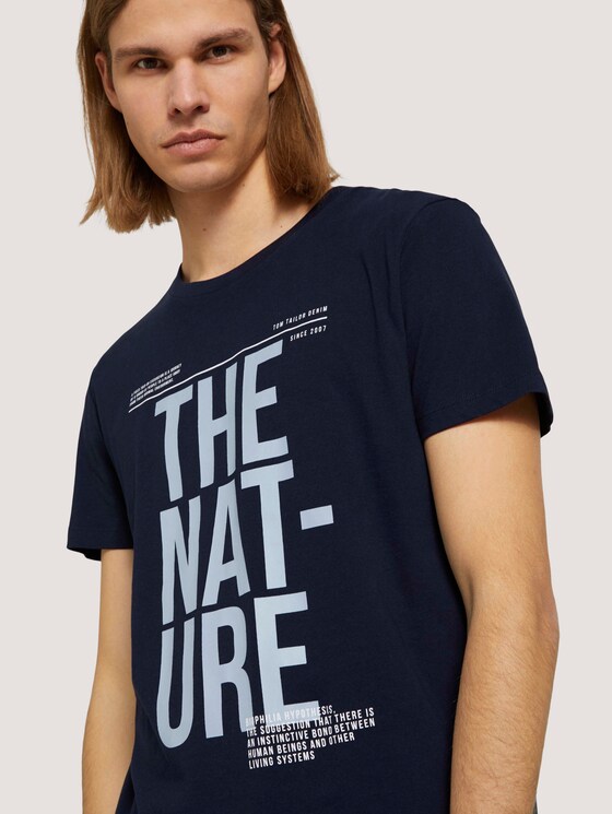 t-shirt with a print - Men - Sky Captain Blue t-shirt with a print - Men - Sky Captain Blue - 9 - TOM TAILOR Denim