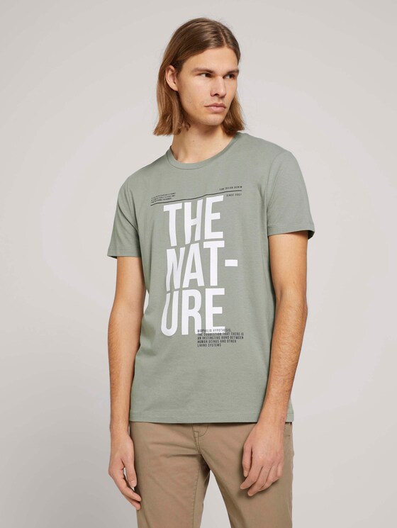 T-Shirt mit Bio-Baumwolle - Männer - Greyish Shadow Olive T-Shirt mit Bio-Baumwolle - Männer - Greyish Shadow Olive - 1 - TOM TAILOR Denim