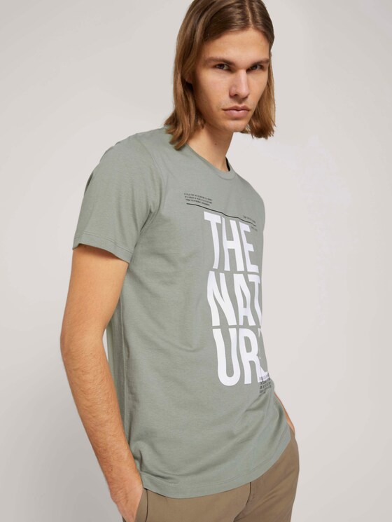 T-Shirt mit Bio-Baumwolle - Männer - Greyish Shadow Olive T-Shirt mit Bio-Baumwolle - Männer - Greyish Shadow Olive - 5 - TOM TAILOR Denim