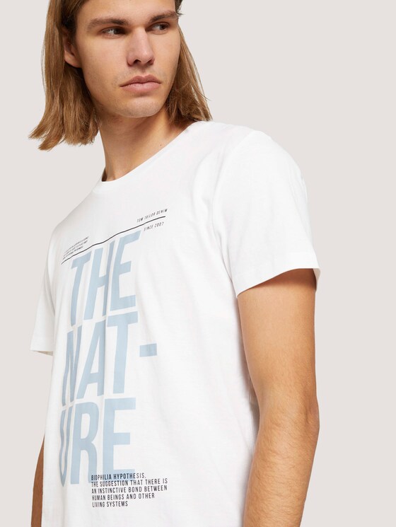 T-Shirt mit Bio-Baumwolle - Männer - White T-Shirt mit Bio-Baumwolle - Männer - White - 9 - TOM TAILOR Denim