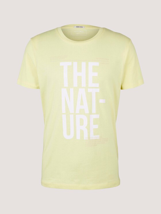 T-Shirt mit Bio-Baumwolle - Männer - cream yellow T-Shirt mit Bio-Baumwolle - Männer - cream yellow - 7 - TOM TAILOR Denim