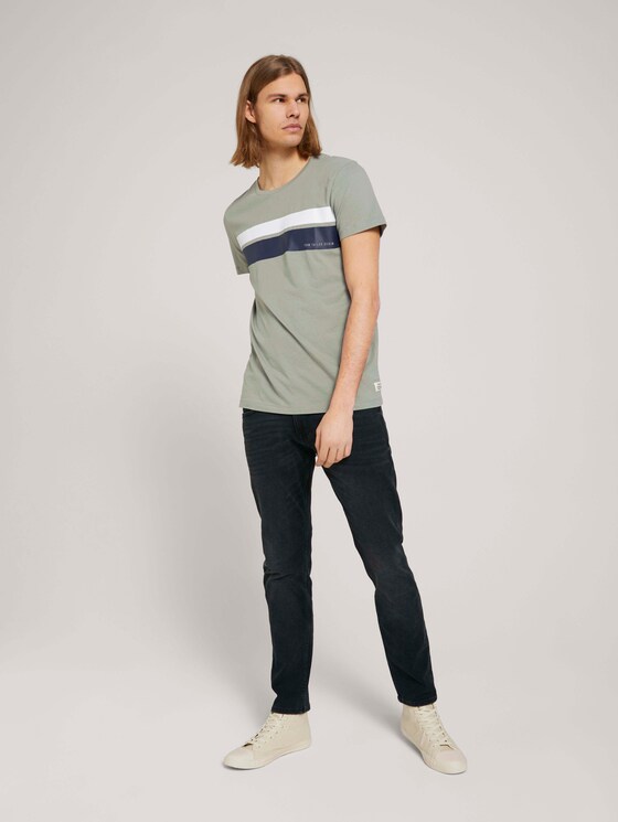 T-Shirt mit Bio-Baumwolle - Männer - Greyish Shadow Olive T-Shirt mit Bio-Baumwolle - Männer - Greyish Shadow Olive - 3 - TOM TAILOR Denim