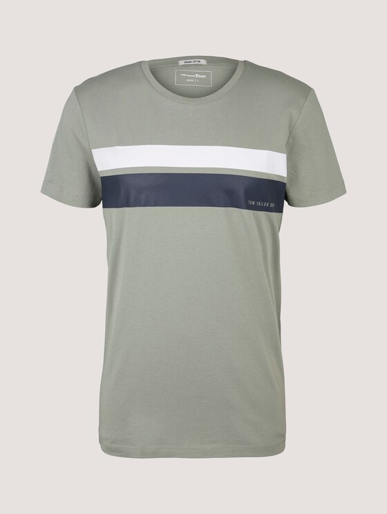 T-Shirt mit Bio-Baumwolle - Männer - Greyish Shadow Olive T-Shirt mit Bio-Baumwolle - Männer - Greyish Shadow Olive - 7 - TOM TAILOR Denim