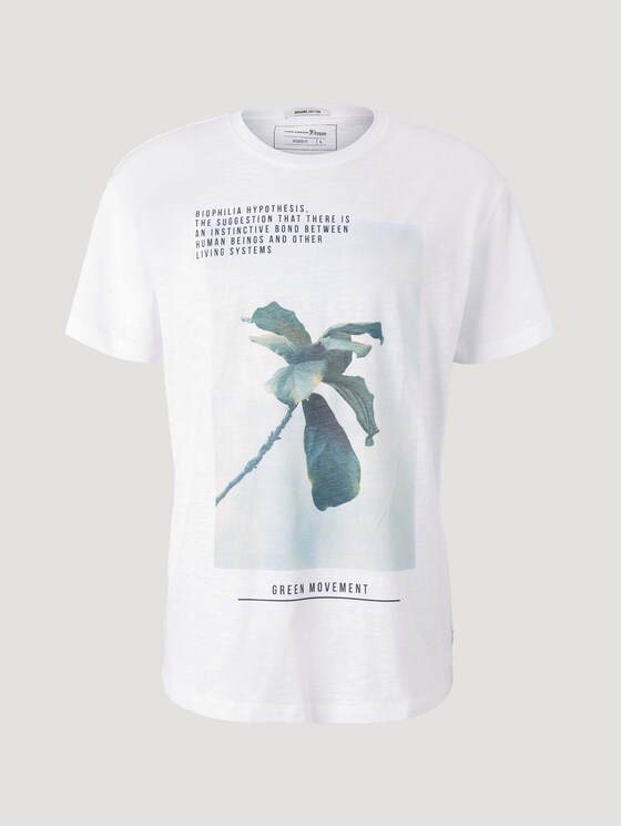 organic cotton T-shirt with a print - Men - White organic cotton T-shirt with a print - Men - White - 7 - TOM TAILOR Denim