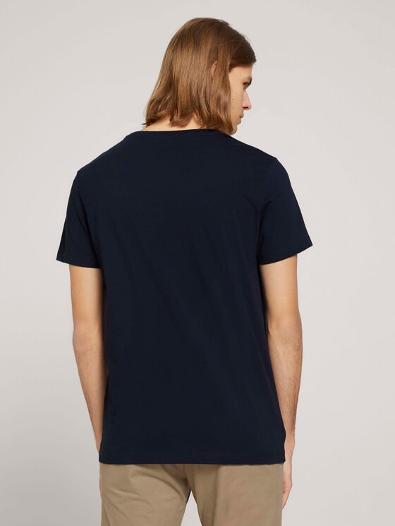 T-Shirt mit Bio-Baumwolle - Männer - Sky Captain Blue T-Shirt mit Bio-Baumwolle - Männer - Sky Captain Blue - 2 - TOM TAILOR Denim