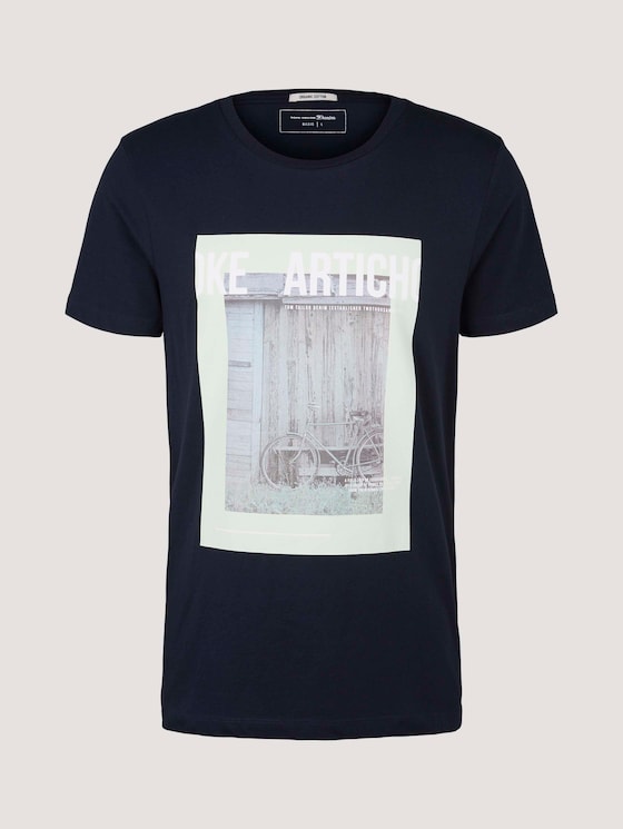 T-Shirt mit Bio-Baumwolle - Männer - Sky Captain Blue T-Shirt mit Bio-Baumwolle - Männer - Sky Captain Blue - 7 - TOM TAILOR Denim