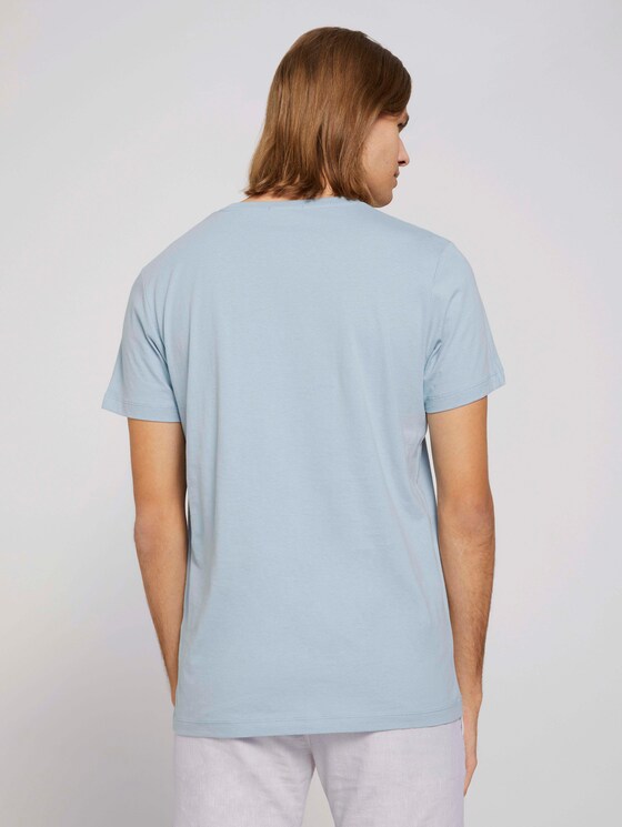 T-Shirt mit Bio-Baumwolle - Männer - Foggy Blue T-Shirt mit Bio-Baumwolle - Männer - Foggy Blue - 2 - TOM TAILOR Denim