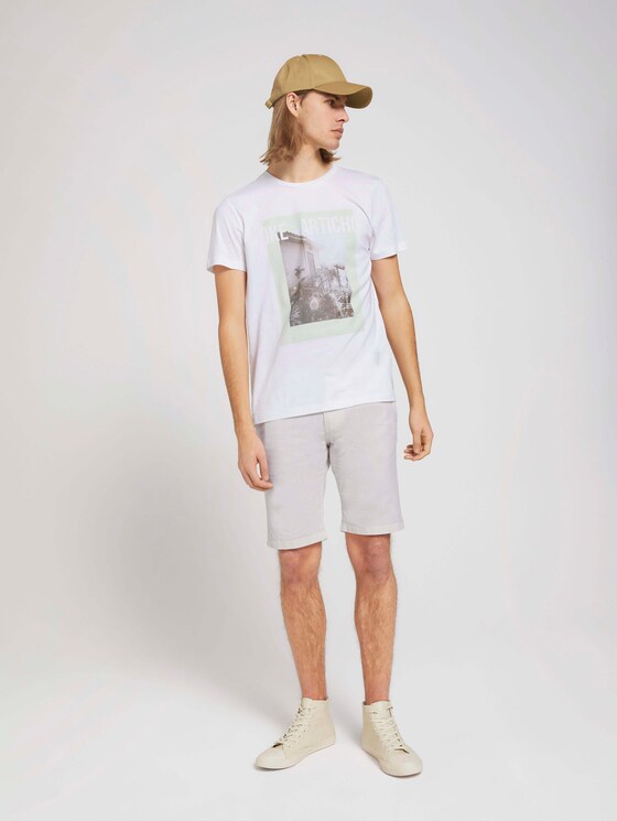 T-Shirt mit Bio-Baumwolle - Männer - White T-Shirt mit Bio-Baumwolle - Männer - White - 3 - TOM TAILOR Denim