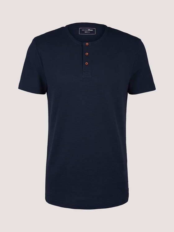 Henley T-Shirt - Männer - Sky Captain Blue Henley T-Shirt - Männer - Sky Captain Blue - 7 - TOM TAILOR Denim