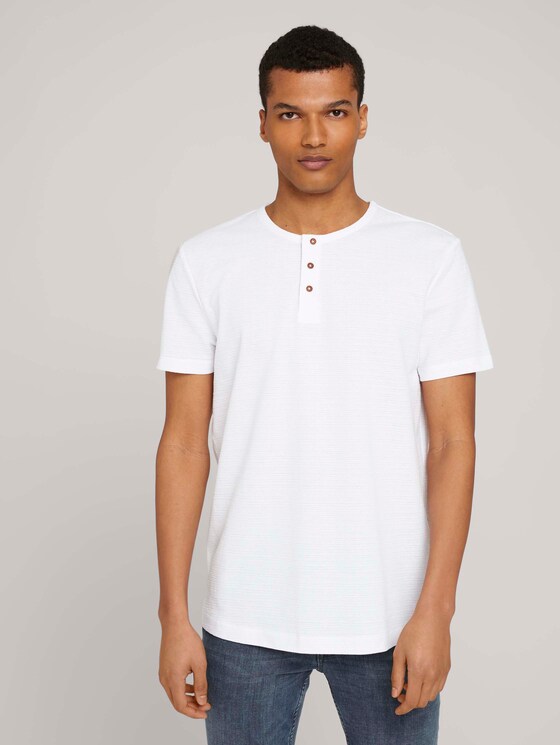 Henley T-Shirt - Männer - White Henley T-Shirt - Männer - White - 1 - TOM TAILOR Denim