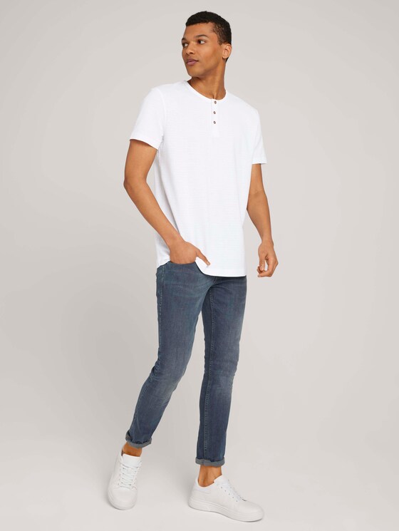 Henley T-Shirt - Männer - White Henley T-Shirt - Männer - White - 3 - TOM TAILOR Denim