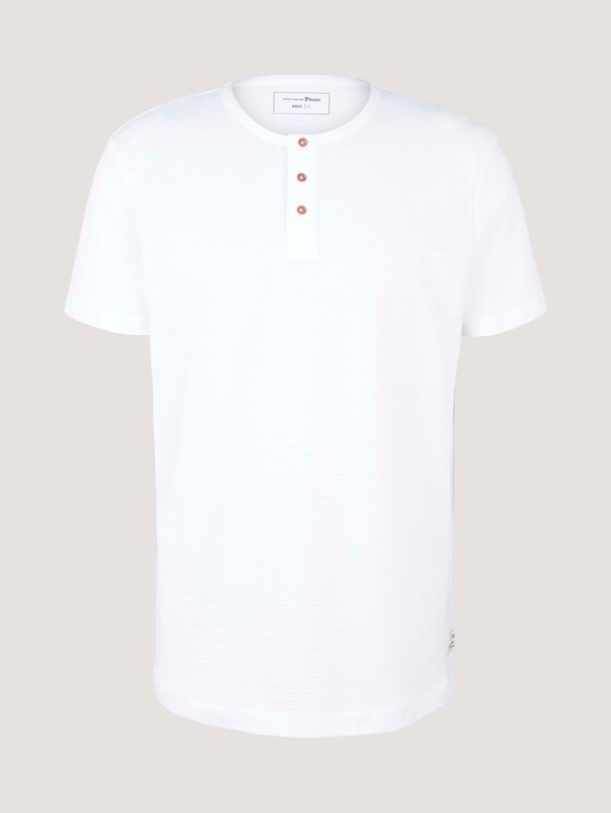 Henley T-Shirt - Männer - White Henley T-Shirt - Männer - White - 7 - TOM TAILOR Denim