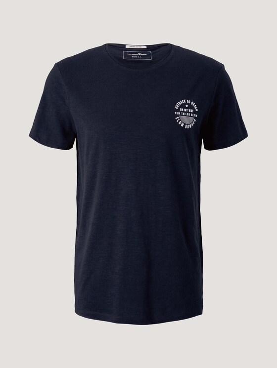 T-Shirt mit Bio-Baumwolle - Männer - Sky Captain Blue T-Shirt mit Bio-Baumwolle - Männer - Sky Captain Blue - 7 - TOM TAILOR Denim