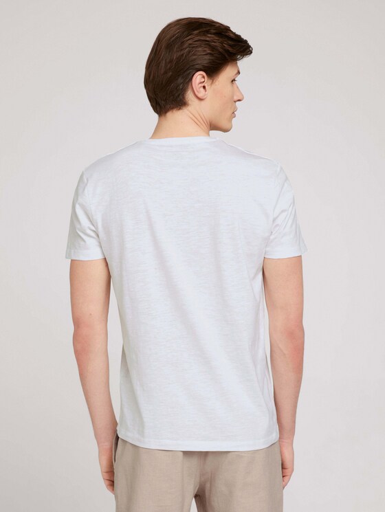 T-Shirt mit Bio-Baumwolle - Männer - White T-Shirt mit Bio-Baumwolle - Männer - White - 2 - TOM TAILOR Denim