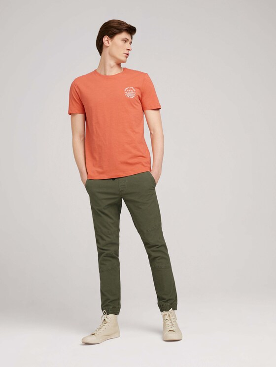 T-Shirt mit Bio-Baumwolle - Männer - orange lobster T-Shirt mit Bio-Baumwolle - Männer - orange lobster - 3 - TOM TAILOR Denim