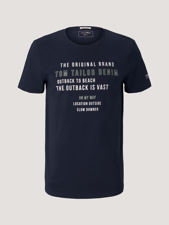 T-shirt made of organic cotton - Men - Sky Captain Blue T-shirt made of organic cotton - Men - Sky Captain Blue - 7 - TOM TAILOR Denim