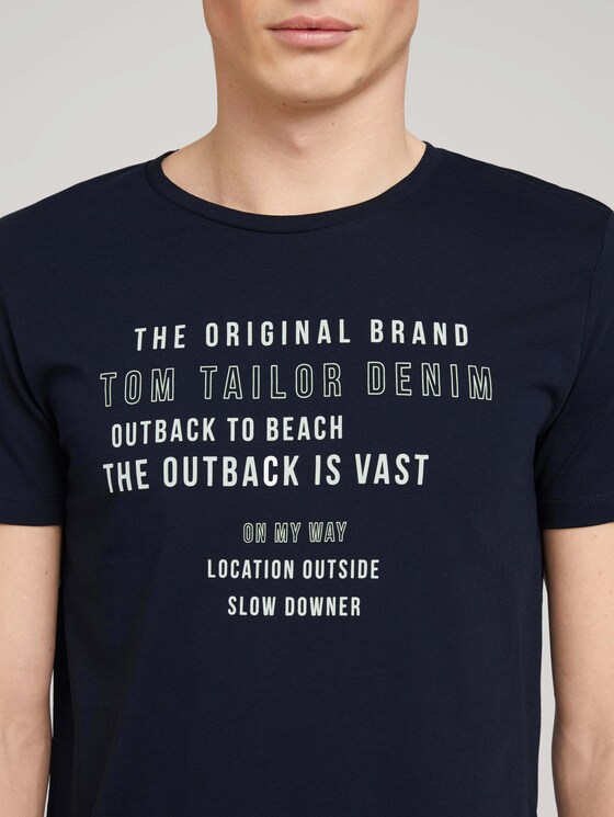 T-shirt made of organic cotton - Men - Sky Captain Blue T-shirt made of organic cotton - Men - Sky Captain Blue - 9 - TOM TAILOR Denim