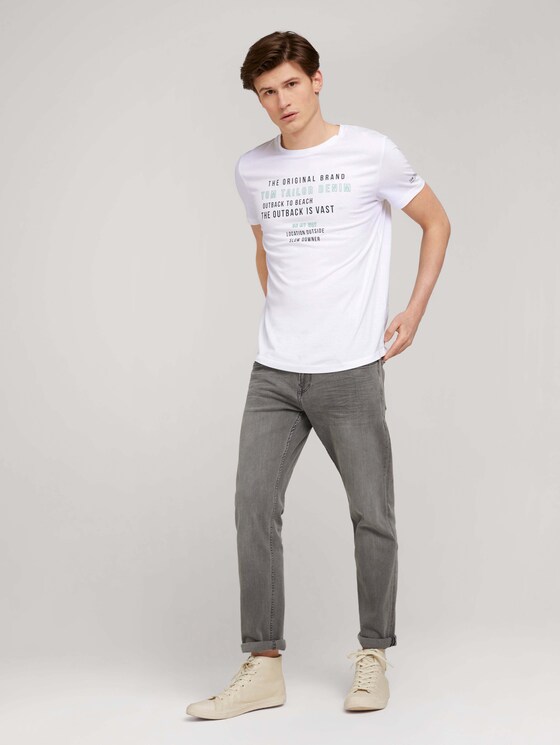 T-Shirt mit Bio-Baumwolle - Männer - White T-Shirt mit Bio-Baumwolle - Männer - White - 3 - TOM TAILOR Denim