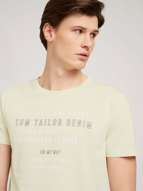 T-shirt made of organic cotton - Men - smoke white T-shirt made of organic cotton - Men - smoke white - 9 - TOM TAILOR Denim