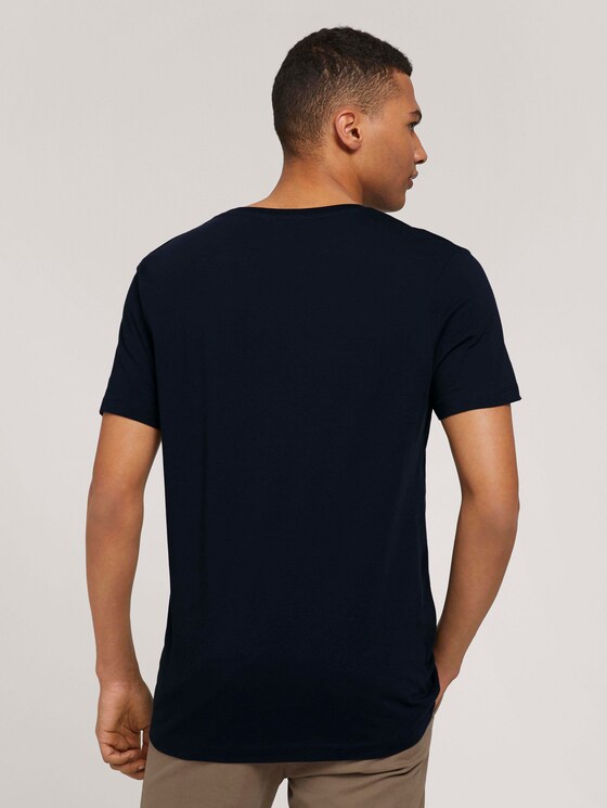 T-shirt made of organic cotton - Men - Sky Captain Blue T-shirt made of organic cotton - Men - Sky Captain Blue - 2 - TOM TAILOR Denim