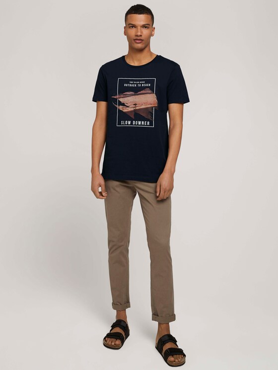 T-shirt made of organic cotton - Men - Sky Captain Blue T-shirt made of organic cotton - Men - Sky Captain Blue - 3 - TOM TAILOR Denim