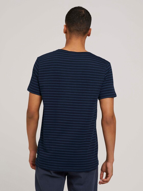gestreiftes T-Shirt mit Bio-Baumwolle - Männer - navy blue tonal stripe gestreiftes T-Shirt mit Bio-Baumwolle - Männer - navy blue tonal stripe - 2 - TOM TAILOR Denim