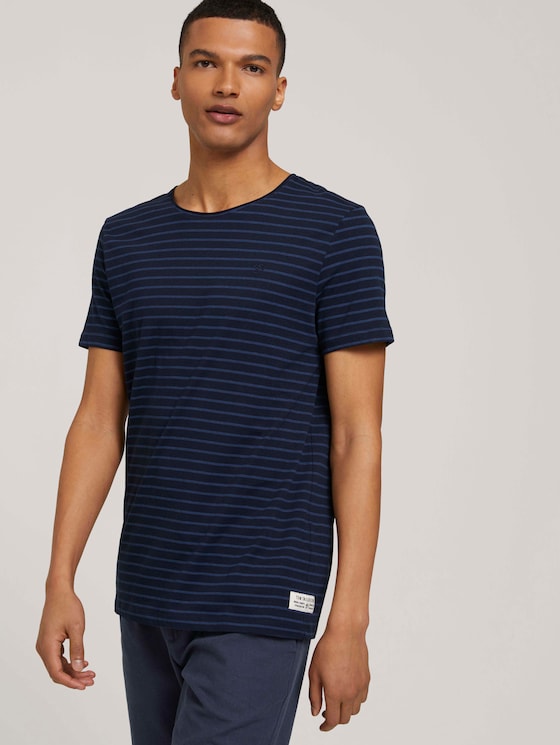 gestreiftes T-Shirt mit Bio-Baumwolle - Männer - navy blue tonal stripe gestreiftes T-Shirt mit Bio-Baumwolle - Männer - navy blue tonal stripe - 5 - TOM TAILOR Denim