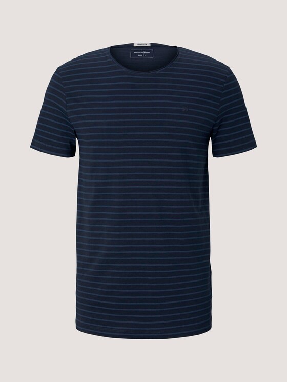gestreiftes T-Shirt mit Bio-Baumwolle - Männer - navy blue tonal stripe gestreiftes T-Shirt mit Bio-Baumwolle - Männer - navy blue tonal stripe - 7 - TOM TAILOR Denim