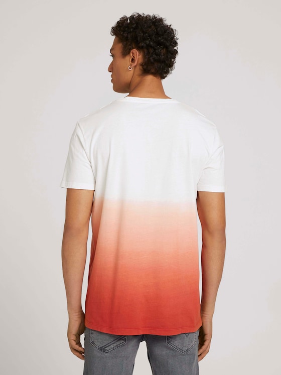 T-shirt met verloop - Mannen - orange lobster T-shirt met verloop - Mannen - orange lobster - 2 - TOM TAILOR Denim